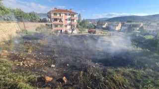 Ankarada kuru otların tutuşması ile çıkan yangın korkuttu