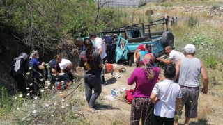 Antalyada safari cipi şarampole yuvarlandı: 1 ölü, 9 yaralı