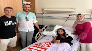 Antalyasporlu Gizeme geçmiş olsun ziyareti