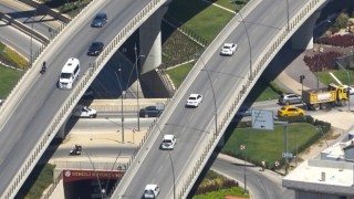 Arefe günü trafik yoğunluğu havadan denetlendi