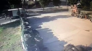Arnavutköyde faciadan dönülen olay kamerada