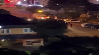 Asker eğlencesinde yolu kapatıp havaya ateş açtılar