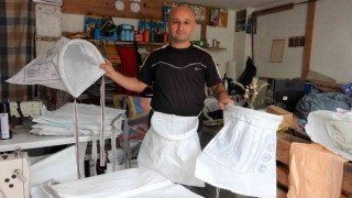 Atık şeker çuvallarını ‘fındık sepetine dönüştürüyor