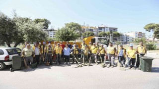 Aydın Büyükşehir Belediyesinden Germencikte yaz temizliği