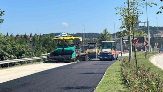 Bahçeşehir Bağlantı Yolunda asfalt çalışmaları başladı