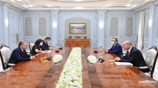 Bakan Soylu, Özbekistan Cumhurbaşkanı Mirziyoyev tarafından kabul edildi