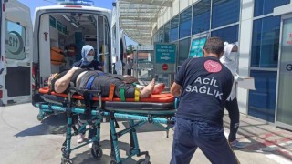 Balkondan düşen kadın yaralandı