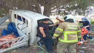 Bandırma Bursa Yolunda trafik kazası: 1 yaralı