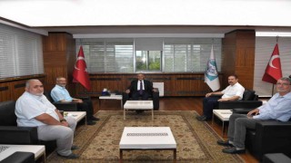Başkan Büyükkılıça Hacılar Belediye Başkanı Özdoğan ve STKlardan ziyaret