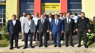 Başkan Gürkan ve Vali Şahinden Yeni Malatyaspora hayırlı olsun ziyareti