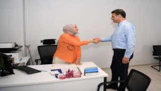 Başkan Kocaman, belediye personeli ile bayramlaştı
