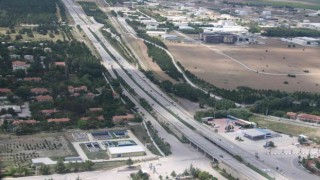 Başkentte bayram dönüşü trafiği havadan denetlendi