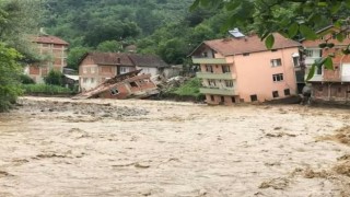 Batı Karadenizdeki sel afetinde 13 bina yıkıldı, 11 bina ağır hasar aldı