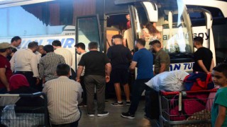 Bayram öncesi otobüsler tam kapasite doldu