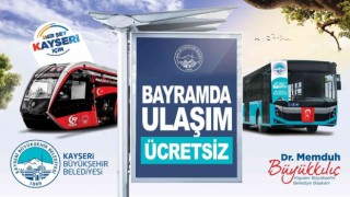 Bayramda 4 gün ulaşım ücretsiz