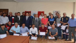 Belediye personeline ‘ilkyardımcı belgesi verildi