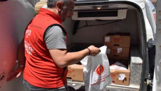 Belediyeden ihtiyaç sahibi kişilere bayram öncesi et dağıtıldı