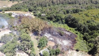 Beykozda korkutan orman yangını: Alevler evlerin bahçesine sıçradı