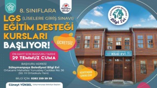 Bilgi Evi LGS kursları için son başvuru tarihi 29 Temmuz