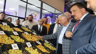Binali Yıldırım en güzel kayısıların bulunduğu standı gezdi
