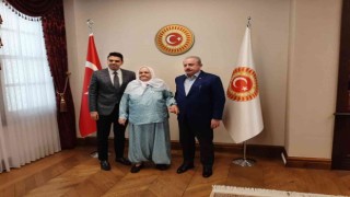 Boşnak nine Fata Orloviç TBMM Başkanı Şentop ile görüştü