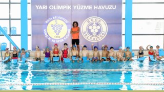 Bucada ilk başarılı kulaç heyecanı
