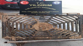 Bursada mazgal hırsızı tutuklandı