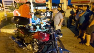 Bursada motosiklet yayaya çarptı, hem yaya hem sürücü yaralandı