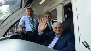 Bursada T2 tramvay hattı Binali Yıldırımın katılımıyla açıldı