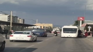 Bursada trafikte yaşanan tehlike anlar kameralarda