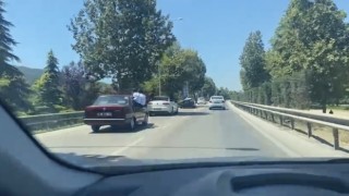 Bursada trafikteki tehlikeli anlar kameralarda
