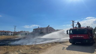 Çanakkalede çocukların attığı torpil yangın çıkardı