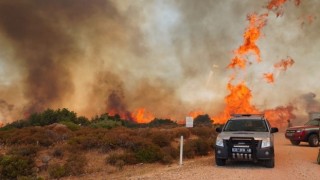 Çeşme yangınıyla ilgili 7 gözaltı