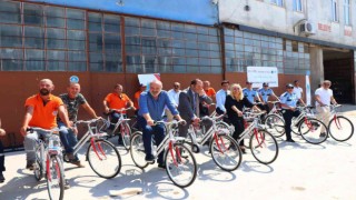Çiftlikköy Belediyesi personeline ‘resmi hizmete mahsus bisikletler