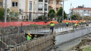 Dalamanda alt yapı çalışmaları tamamlanmak üzere