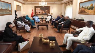 Diyanet İşleri Başkanı Erbaş, Nijer heyeti ile bir araya geldi