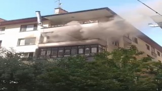 Diyarbakırda bir apartmanın 3üncü katında yangın