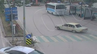 Drift ve kaza anı kamerada