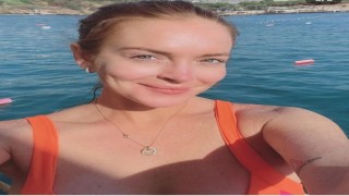 Dünyaca ünlü oyuncu Lindsay Lohan Bodrumda balayı yapıyor