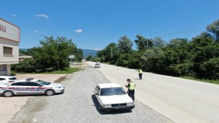 Düzcede dron destekli trafik denetimi yapıldı