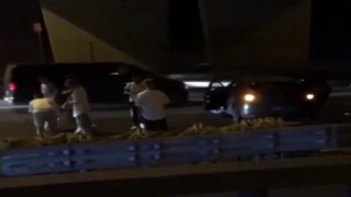 E-5 Karayolunda makas kazası kamerada