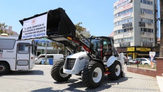 Edremit Belediyesine yeni iş makinası
