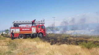 Edremitte bahçe yangını