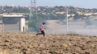 Elektrik direğinde çıkan yangın korkuttu