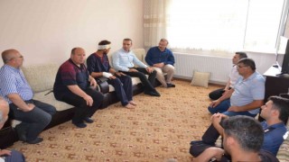 Emet protokolünden, Pençe Kilit operasyonunda yaralanan askere ziyaret