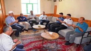 Emette şehit ailesi ve gazilere bayram ziyareti