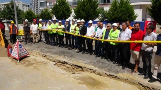 Erdemlide ilk kez doğalgaz altyapı çalışması başladı