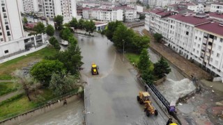 Esenyurtta sel bölgesi böyle görüntülendi