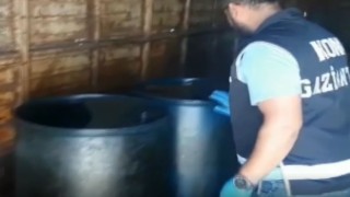 Gaziantepte bin 500 litre kaçak akaryakıt ele geçirildi