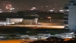 Gece vakti drift yapan sürücü mahalleyi ayağa kaldırdı